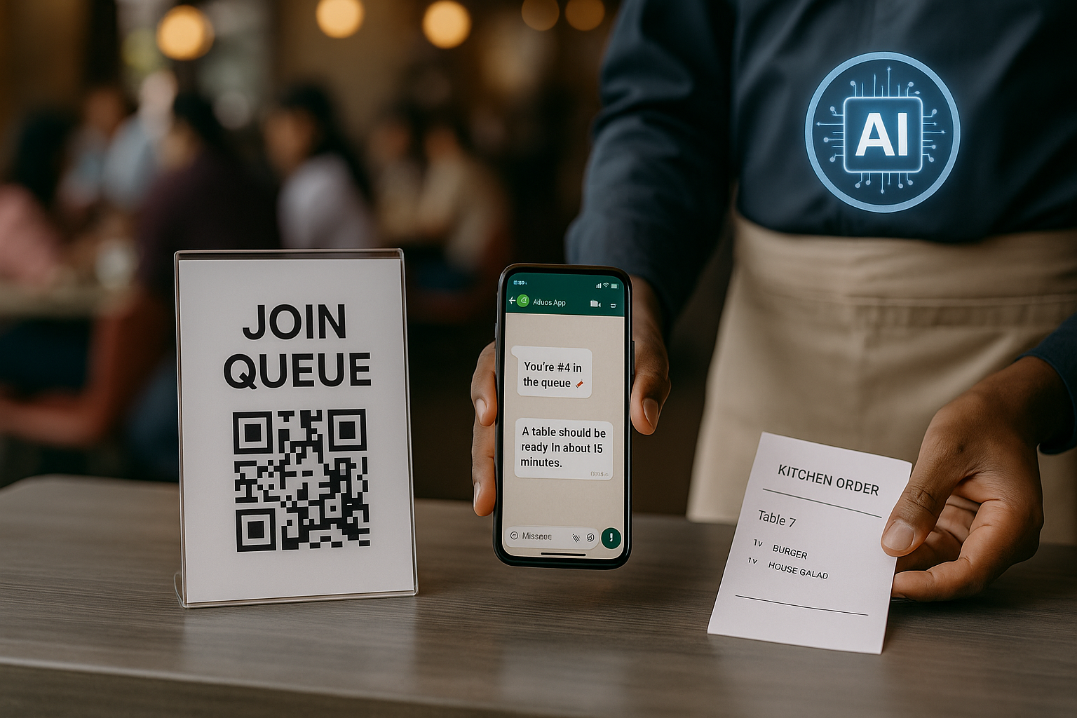 AI-assisted restaurant coordination on WhatsApp