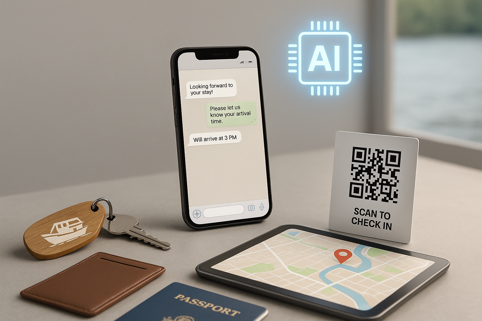 AI-assisted homestay and houseboat coordination on WhatsApp