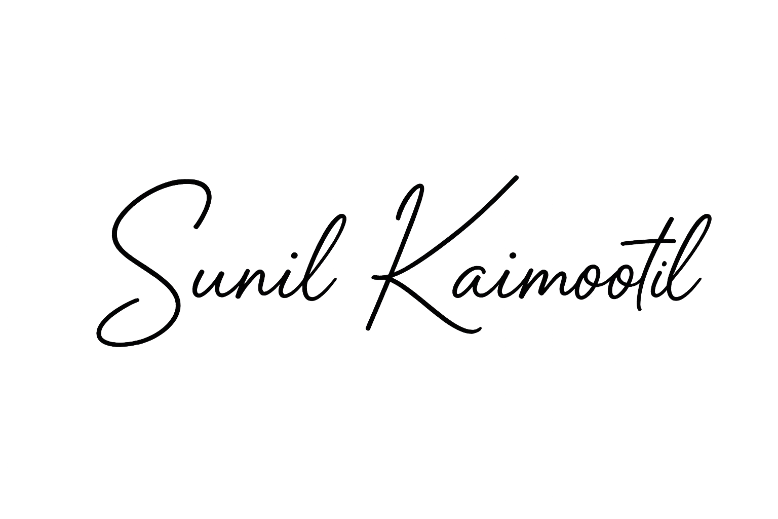 Signature of Sunil Kaimootil